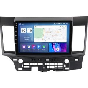 9"" Touch Car Stereo Radio DAB Head Unit GPS Navigatie voor Mitsubishi Lancer 2007-2012 Android 12 Autoradio Ingebouwde CarAutoPlay Achteruitrijcamera Ondersteuning DSP Bluetooth USB android auto (Siz