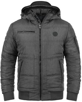 BLEND Winterjas 'Boris'  grijs / zwart