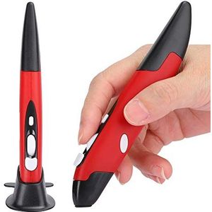 Handschrift Pen Mouse Stylus voor computer, Pocket Mouse, Custom Innovative Wireless Vertical Mouse 2.4G Verticale muis voor computer(red, PR-03)