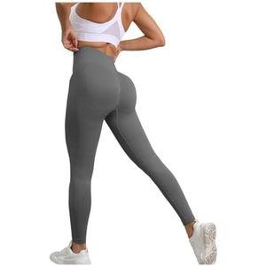 High Waist Yoga Leggings for Women Tummy Control Workout Compression Pants Moisture-Wicking Stretchy Gym Running Activewear Seamless Squat-Proof High-Rise Leggings(DarkGrey_S 3PCS)
