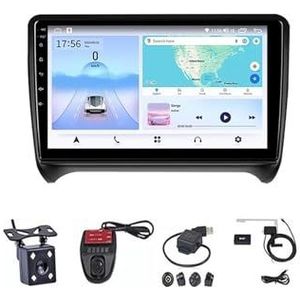 9 Inch Android Auto Radio Multimidia Speler Voor Audi TT MK2 8J 2006-2012 GPS Navigatie WIFI Bluetooth Carplay Android Auto Stereo Radio GPS(4G+WIFI 2G+32G)