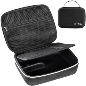 ProCase Koffer voor kapperskoffer, draagtas voor tondeuse, tondeuse-accessoires, trimmer organizer, harde schaal, opbergtas voor mannen, scheermesbescherming, zwart