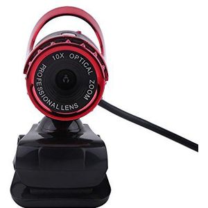 Webcam voor pc, desktop laptop computer camera USB HD videocamera met microfoon, 12,0 miljoen pixel clip-on webcam Webcamera HD 360 ° roterende standaard camcorder, 640 * 480 dynamische resolutie