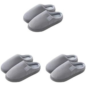 Siepificius Slipper Katoen Mannen Multicolor Schoenen Liefhebbers Kleding Accessoires Comfortabele Zachte Huishoudelijke Artikelen Herfst Winter Slaapkamer Groen 38-39 Maat 38-39, 3 Set Grijs Maat 36