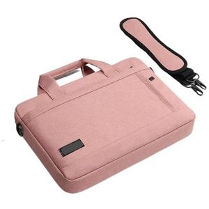 WLTYSM Laptop Tas Laptop Tas PC Case Cover Sleeve Draagbare Case Grote Capaciteit Laptop Tas Beschermende Laptop Case Laptop Tote Bag, roze, 15-15.6inch