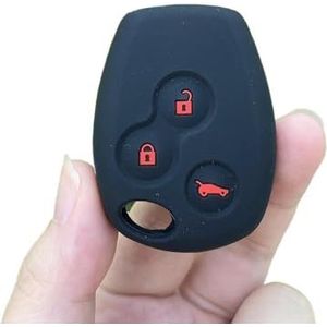 Autosleutel beschermhoes Siliconen Autosleutel Shell Cover Case Protector Holder Skin Voor Duster Voor Logan Voor Fluence Voor Clio Voor Vivaro 3 Knop Sleutel Sleutel Shell(2)