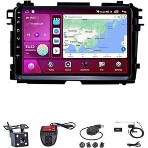 Android Double Din Car Stereo 9 Inch Touchscreen Autoradio Autotoebehoren Multimedia Stuurwielbediening met Navigatie Plug And Play Voor Honda Vezel HR - V HRV HR V XRV 2015-2017 2018 (Size : M100S