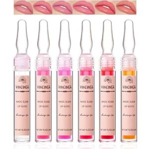 Petansy Vochtinbrengende lipglosset, lippen comfort olie, transparante lipglosset, 8 stuks