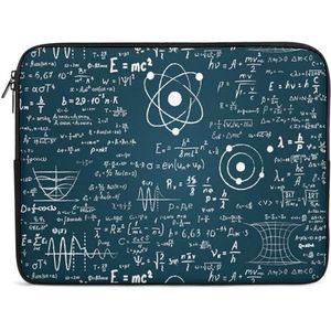 Fysieke Wiskunde Wetenschap Formule Laptop Sleeve Case Casual Computer Beschermhoes Slanke Tablet Draagtas 17 inch