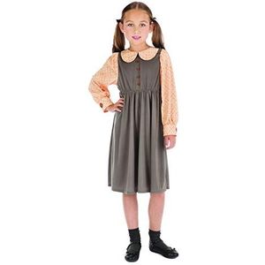 Bristol Novelty Victoriaans schoolmeisje kostuum, leeftijd 10-12 jaar oud