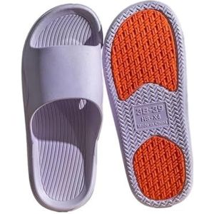 Slippers, Dames Thuis Badkamer Douche Comfortabele Lichtgewicht Sandaal Pantoffels,voor dames en heren(Purple,41 EU)