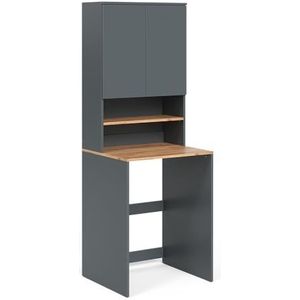Vicco Wasmachinekast Viktor, antraciet/Goldkraft eiken, 68 x 88,2 cm, 2 delen met plank