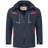 Arctic Seven Functionele jas  navy / antraciet / knalrood