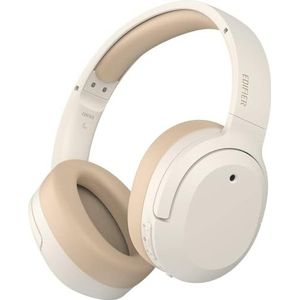 Edifier W820NB Plus Hybrid Active Noise Cancelling Headphones - LDAC Codec - Hi-Res Audio Wireless & Wired - Fast Charge - 49H Playtime - Over Ear Bluetooth V5.2 Headphones- Ivory