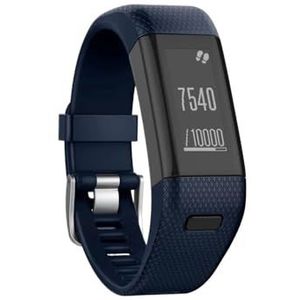 Fit for Garmin Vivosmart HR Plus HR + Approach X10/X40 Horlogeband Polsband Vervanging Siliconen Sportbanden met Tool Kits (Size : AZURE)