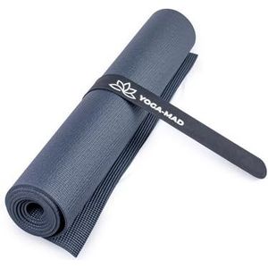 Yoga-Mad Band-klapband voor yogamat | Houd je yogamat strak opgerold, past op alle standaard matten | Gemakkelijk 'klap' op met supersterke grip | Perfect yogamataccessoire