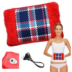 Powersell - Elektrische Warmwaterkruik | Zacht Pluche | Verlicht Spanning | Langdurige Warmte Tot 5 Uur | Hand- en Voetwarmer | Oplaadbaar | Max. Temp. 75°C, Pluche Dier