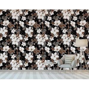 Woonkamer Achtergrond Muurschildering Minimalistische Bloemen Bloemen Landschap Sofa Tv Behang-250Cm×170Cm