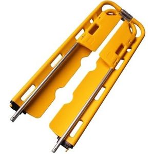 SIEEOUR Noodhulp Schepbrancard, Draagbaar & Opvouwbaar, Split-type Brancard, Aluminiumlegering En PE Kunststof, Voor Gewondenevacuatie, Ambulance Veiligheidsgordels Patiënt Immobilisatie