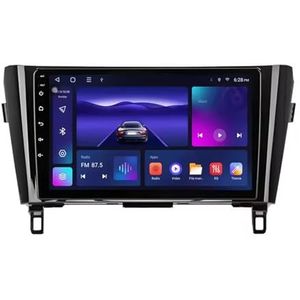 Android 14 Autoradio 9 inch touchscreen voor Nissan Qashqai J11 X-Trail 3 T32 2013-2017 Autoradio Navigatie met Carplay met GPS navigatie Bluetooth FM USB Steering Wheel Control(X9 8G+256G)