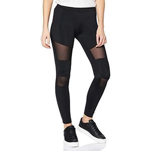 Urban Classics Tech Mesh yoga-fitnessbroek, lange streetwear- & sportbroek met inzetstukken van netstof in vele kleuren, maten XS - 5XL