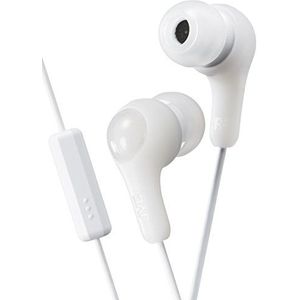 JVC Gumy Plus In Ear Hoofdtelefoon Oortelefoon met Bass Boost en Comfortabele Oordopjes, Wit