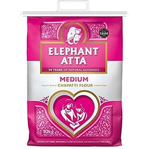 ELEPHANT ATTA Medium Chapatti Meel Atta | Medium Atta Meel | (10 kg)