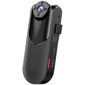 Mini Body Cameram, Lichaam gedragen camera HD DVR videorecorder Beveiliging 90 graden rotatie Nachtzicht Bewegingsdetectie Mini-camcorders voor Pet Walking, Werk, Reizen(Only camera)