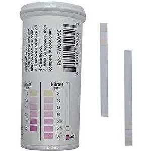 Nitriet 0-25 ppm, nitraat 0-500 ppm twee-pad teststrips [flesje met 50 strips]
