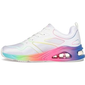 Skechers Tres-air UNO-Rainbow Roads Sneakers voor dames, White Mulit, 39,5 EU, Witte Mulit, 39.5 EU