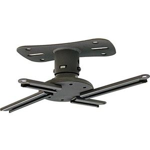 Kanto P101 Universele projector plafondsteun | Massief stalen constructie | Eenvoudig te installeren | Zwart