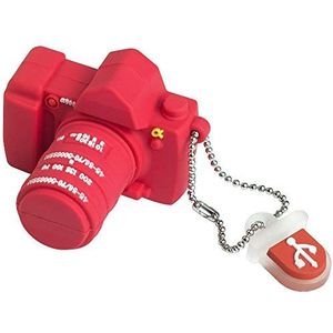 LEIZHAN Silicone USB Stick 16GB Schildpad, Waterdichte Flash Drive, Geschenken voor Gezinnen van Kinderen en Studenten (Roze Camera, 16GB)