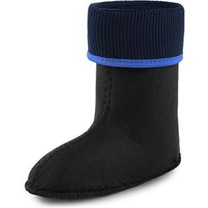 Ladeheid Opwarmend inzetstuk voor Kinderen Meisje Jongen Lichtgewicht EVA Thermo Rubberen Regenlaarzen KL058 (Blauw, 24 EU)