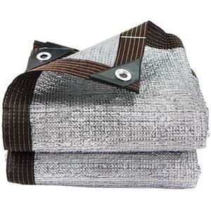 Schaduwzeil, anti-uv, 99% aluminiumfolie, schaduwdoek, privacygaas, zonnescherm, zonnewerend gebouw, schuilplaats, tuinhuisje, pergola, balkon, tuin, schaduwluifel (1,5 x 2 m)