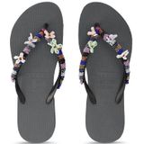 Uzurii Las Dalias Blue - Zilver dames flip flops maat