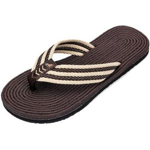 Doucheschoenen, Ademende slippers for heren - Lichtgewicht strandsandalen for zomerse buitenwandelingen(Brown,42 EU)
