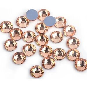 Lavendel Paars/Paars Fluwelen Ijzer Op Steentjes/Hot fix Kristal Steentjes Strass Nail Art Naaien & Stof Decoretie-Licht Perzik-Mix ss3-ss30 10gram