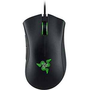 Razer - DeathAdder Essential Gaming Muis: optische sensor 6400 DPI - 5 programmeerbare toetsen - mechanische schakelaar - rubberen zijgrepen - klassiek zwart