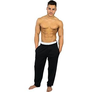 Fruit of the Loom Joggingbroek met open broekspijpen, zwart, L