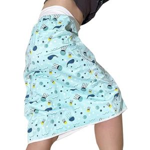 Volwassen Incontinentie Rok, Wasbare Doek luier Rok, lekbestendige Herbruikbare Urine Incontinentie zorg schort, Hoge Taille Incontinentie luiers voor Oudere Gehandicapten