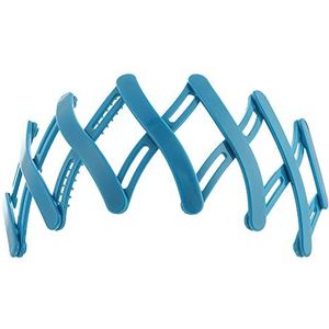 Haaraccessoires, draagbaar, antislip, rekbare telescopische hoofdband, haarband, hoofdtooi, opvouwbare haarclip (blauw)