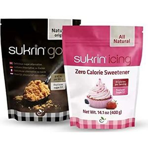 Sukrin - Combideal Sukrin Gold & Sukrin Icing - Geschikt voor diabetici - Healthy lifestyle - Geschikt voor koolhydraatarm dieet