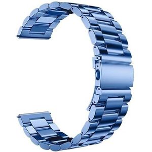 Roestvrijstalen band Geschikt for Samsung Galaxy Watch 6/5 Pro/4/Classic 20mm 22mm metalen schakelband Geschikt for Amazonfit GTS-GTR-4-3-2e-mini(Blue 07,For Amazfit gts 4-3-2e)