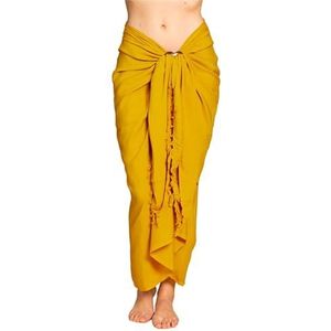 PANASIAM Sarong uni safron yellow, 250x116cm