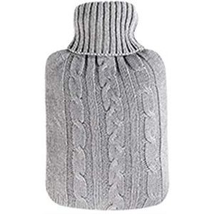 OIFAODAO, Heetwaterflessen Heetwaterzak Herbruikbare draagbare warm water Studentenflat Waterinjectie Heetwaterkruik Met gevulde warmwaterkruik,Warmwaterkruik(Gris)