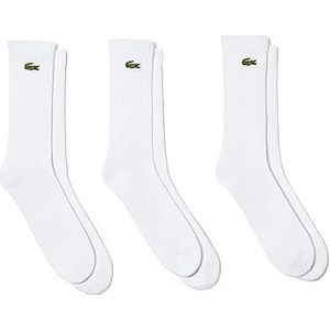 Lacoste Sport Uniseks sokken, Blanc/Blanc-Blanc, 43-46 EU