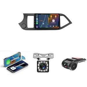 9-inch Touchscreen Autoradio Met Bluetooth Autoradio Voor KIA Picanto Morning 2011-2016 Plug en Play Android 14 2Din Autoradio Radio Android Automatische Bluetooth USB RVC SWC(NF-1 WIFI 1G+32G)