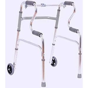 KRXSOBNV, Looprek, opvouwbaar, in hoogte verstelbare antislip loophulpmiddel Revalidatieframe aluminiumlegering for senioren ouderen verlangen naar ，Looprek