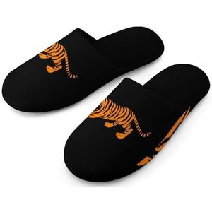 Angry Tiger Katoenen pantoffels voor dames, huisschoenen, wasbare pantoffels voor vrouwen, maat 40-41 (9-10)