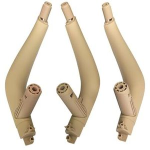 Auto interieurdeurgrepen 3-delige Set Voor BMW X5 X6 F15 F16 2014-2018 LHD RHD Koolstofvezel Interieur Passagiersdeurgreep Binnenpaneel(LHD Beige)